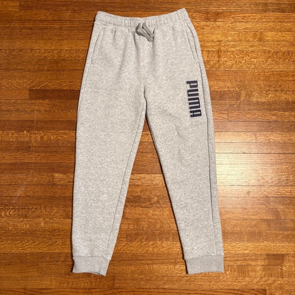 Puma Kids Gray Hoodie Sweatshirt & Jogger Pants Set Size L (14/16) - Picture 3 of 11